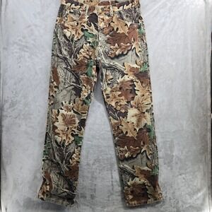 Wrangler Men's Advantage‎ Camo Pants Size 34x34 Woodland Pattern Hunting Outdoor